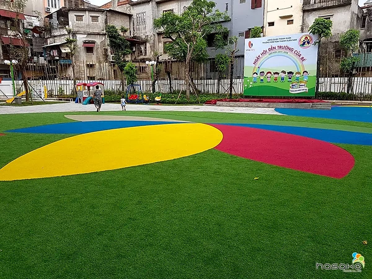 Hoàn thành hạng mục thiết bị thể thao ngoài trời và sàn cao su