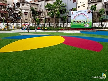 Hoàn thành hạng mục thiết bị thể thao ngoài trời và sàn cao su