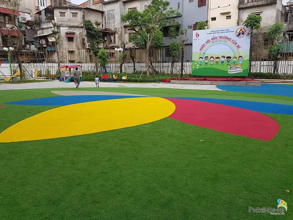 Hoàn thành hạng mục thiết bị thể thao ngoài trời và sàn cao su